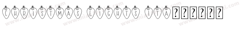 Christmas Lights Ita字体转换